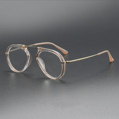 Laver Retro Aviator Acetate Glasses Frame