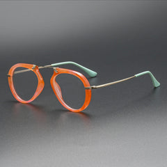 Laver Retro Aviator Acetate Glasses Frame