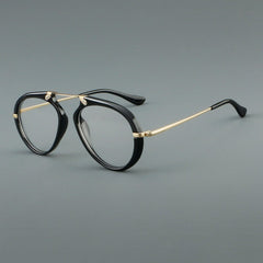 Laver Retro Aviator Acetate Glasses Frame