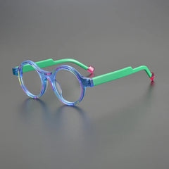Ansley Retro Round Acetate Glasses Frame