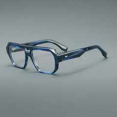 Yuan Retro Rectangle Acetate Glasses Frame
