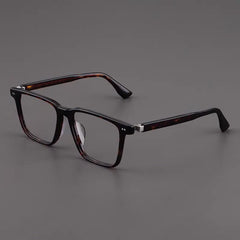 Amos Acetate Retro Square Optical Glasses Frame