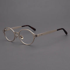 Luther Round Classic Titanium Glasses Frame