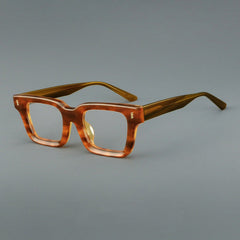 William Retro Rectangle Acetate Glasses Frame