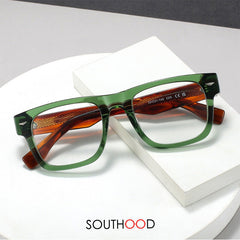 Steen Vintage Square Acetate Glasses Frame