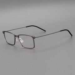 Ismail Ultra light Titanium Geometric Glasses Frame