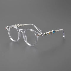 Opal Vintage Rhinesotne Cat Eye Glasses Frame
