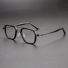 Majeed Retro Aviator Acetate Glasses Frame