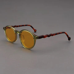 Elton Acetate Round Sunglasses