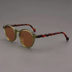 Elton Acetate Round Sunglasses