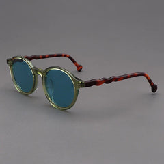 Elton Acetate Round Sunglasses