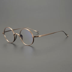 Monroe Titanium Round Glasses Frame