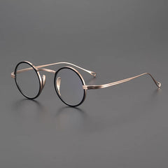 Chap Vintage Round Titanium Eyeglasses Frame