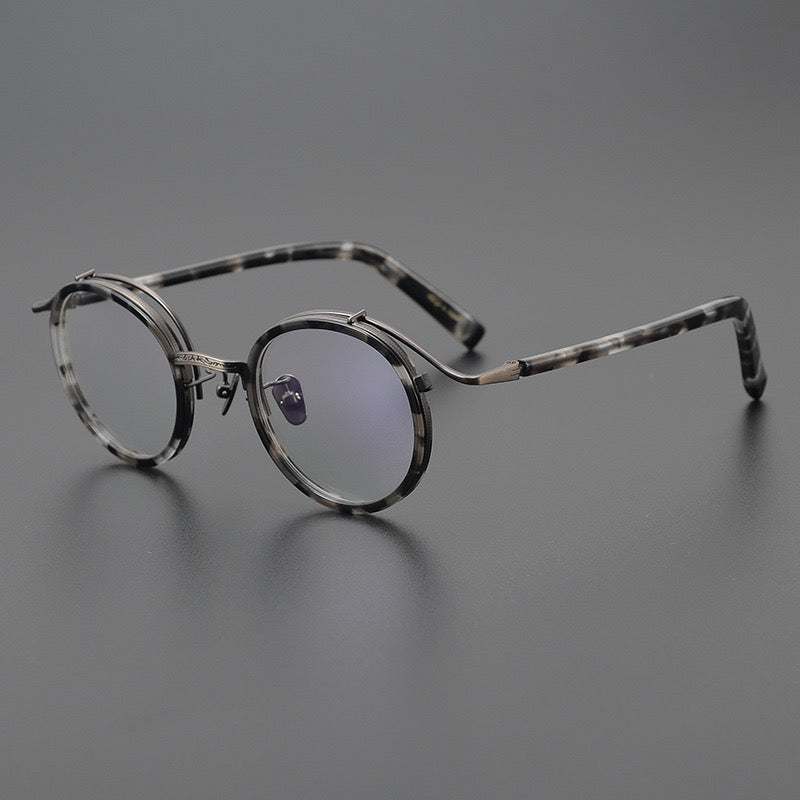 Hank Vintage Acetate Round Glasses Frame