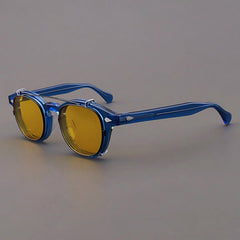 Ted Acetate Glasses Frame With sunglasses Clips
