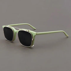 Myrna Acetate Glasses Frame With Polarized Sunglasses Clips