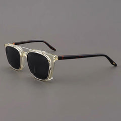 Myrna Acetate Glasses Frame With Polarized Sunglasses Clips