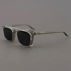 Myrna Acetate Glasses Frame With Polarized Sunglasses Clips