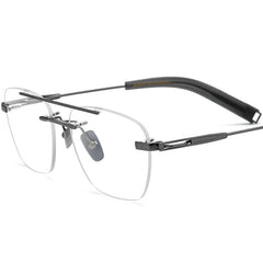 Vunes New Frameless Ultra Light Pure Titanium Spectacle Frame