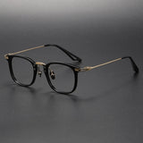 Norman Acetate Titanium Rectangle Glasses Frame