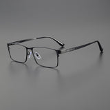 Eaton Titanium Rectangle Glasses Frame