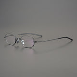 North Titanium Rectangle Glasses Frame