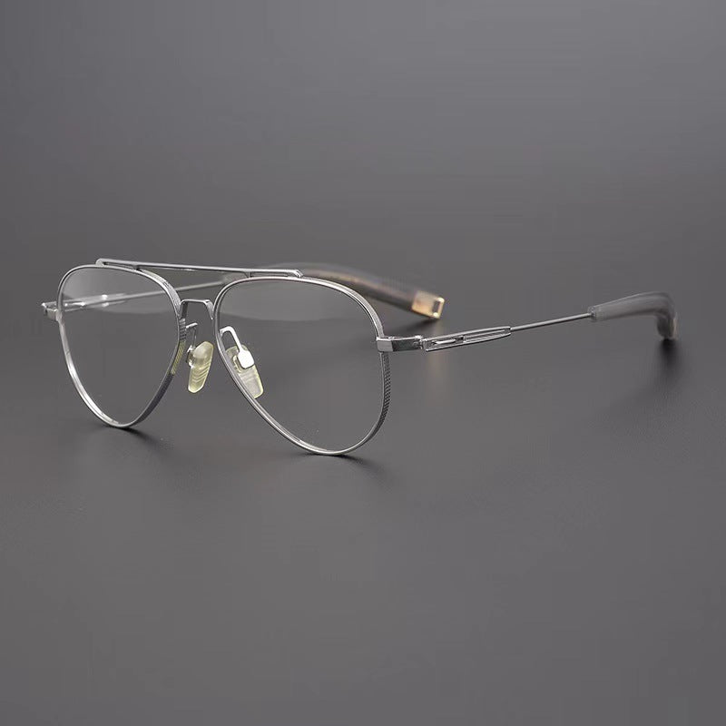 Adella Aviator Double Beam Titanium Glasses Frame