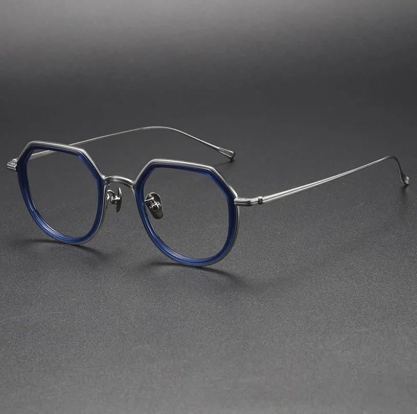 Jerria Titanium Geometric Glasses Frame