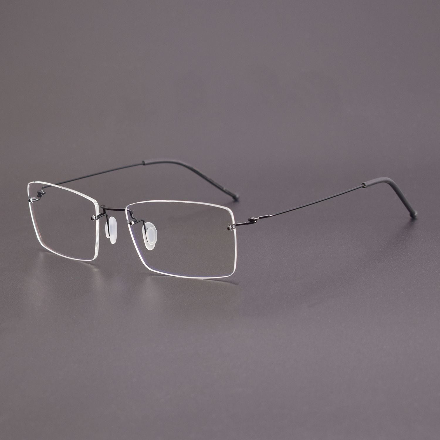 Dean Business Titanium Square Rimless Glasses Frame