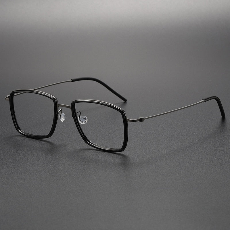 Noya Handmade Screwless Titanium Rectangle Glasses Frame