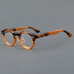Aeker Retro Acetate Glasses Frame Round Frames Southood Tea Yellow 