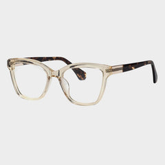 Aranda Vintage Acetate Glasses Frame Cat Eye Frames Southood Clear Light Tea 