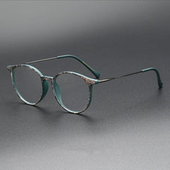 Aria Vintage TR90 Round Eyeglasses Round Frames Southood Camouflage 