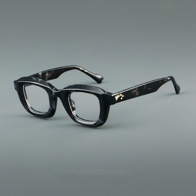 Austen Vintage Acetate Glasses Frame Cat Eye Frames Southood Black Leopard 