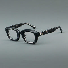 Austen Vintage Acetate Glasses Frame Cat Eye Frames Southood Black Leopard 