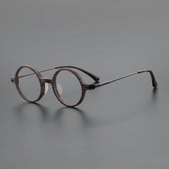 Bardo Vintage Acetate Glasses Frame Round Frames Southood Brown 