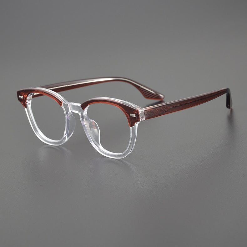 Bonnie Acetate Rectangle Glasses Frame Rectangle Frames Southood Brown 