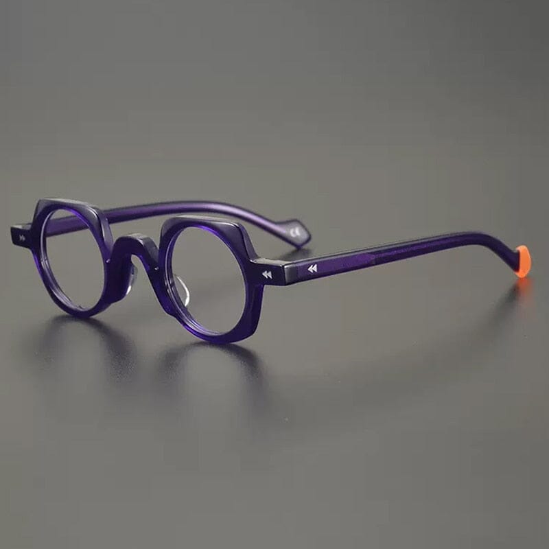 Boshell Vintage Small Round Acetate Glasses Frame Round Frames Southood Purple 