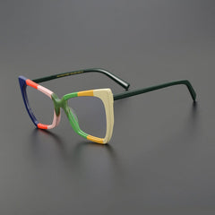 Cameo Acetate Cat Eye Glasses Frame Cat Eye Frames Southood Green 