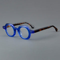 Caryl Vintage Acetate Optical Glasses Frame Round Frames Southood Blue 