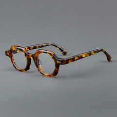 Caryl Vintage Acetate Optical Glasses Frame Round Frames Southood Leopard 