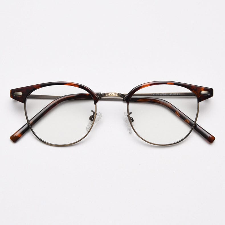 Christian Vintage Browline Eyeglasses Frame Browline Frames Southood Leopard 