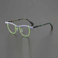 Daley Colorful Titanium Glasses Frame Round Frames Southood Blue Green 
