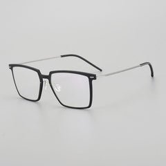 Danyelle Ultra light Titanium Glasses Frame Rectangle Frames Southood Black 