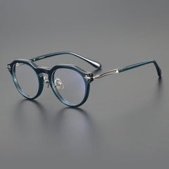 Dune Vintage Acetate Glasses Frame Round Frames Southood Blue gun 