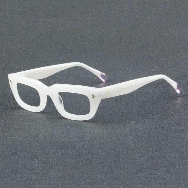 Eaman Vintage Acetate Glasses Frame Geometric Frames Southood C2 White 