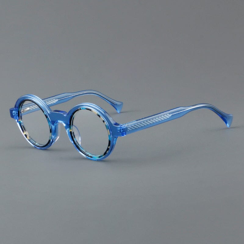 Fonda Acetate Round Retro Glasses Frame Round Frames Southood Blue 