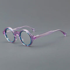 Fonda Acetate Round Retro Glasses Frame Round Frames Southood Purple 