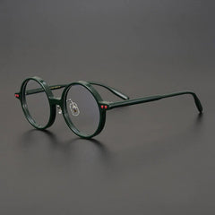 Nedaa Hand Craft Retro Tortoise Round Glasses Frame