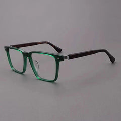 Amos Acetate Retro Square Optical Glasses Frame